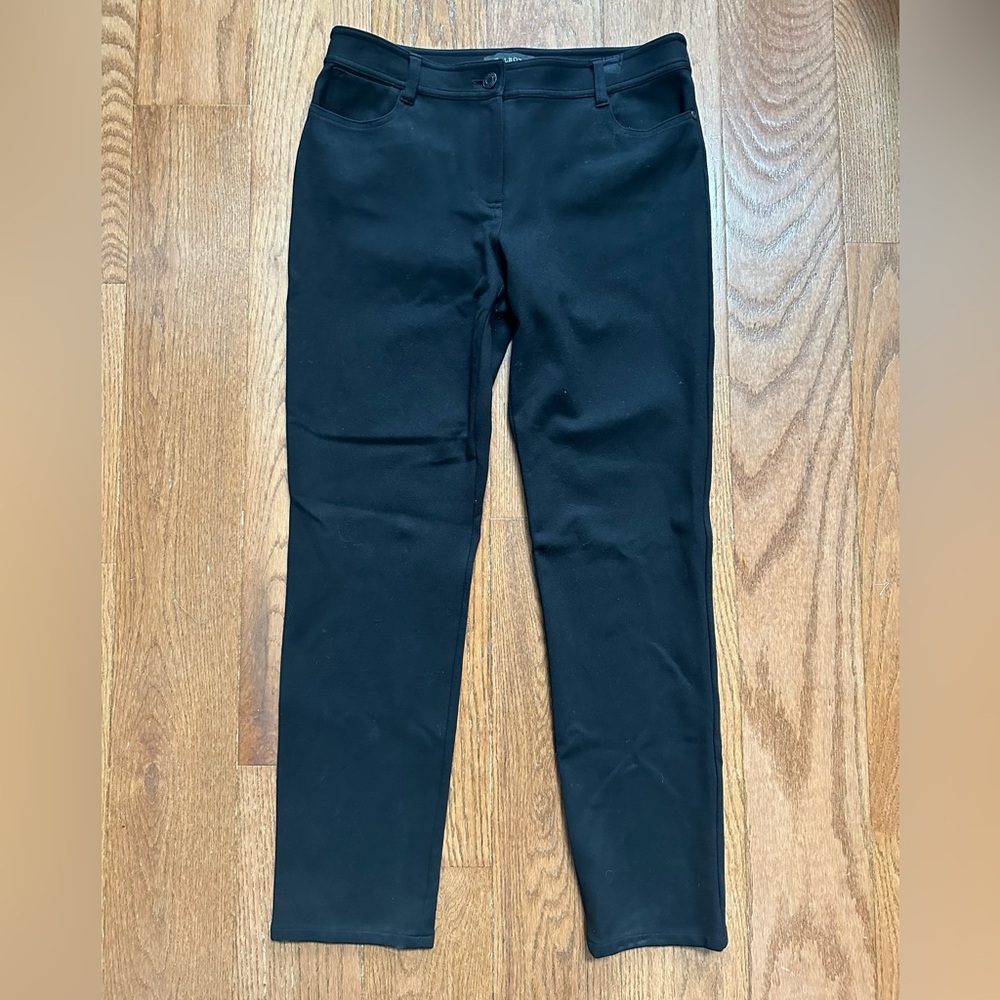 Talbots Black Mid-rise Zippered Jegging